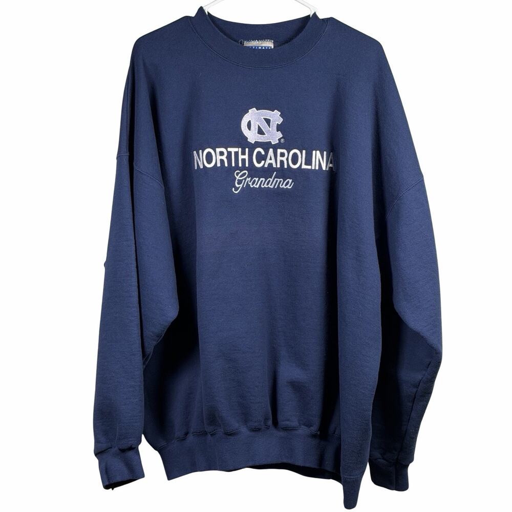 Vintage UNC Tar Heels Grandma Sweatshirt Women's 2XL Blue Crewneck